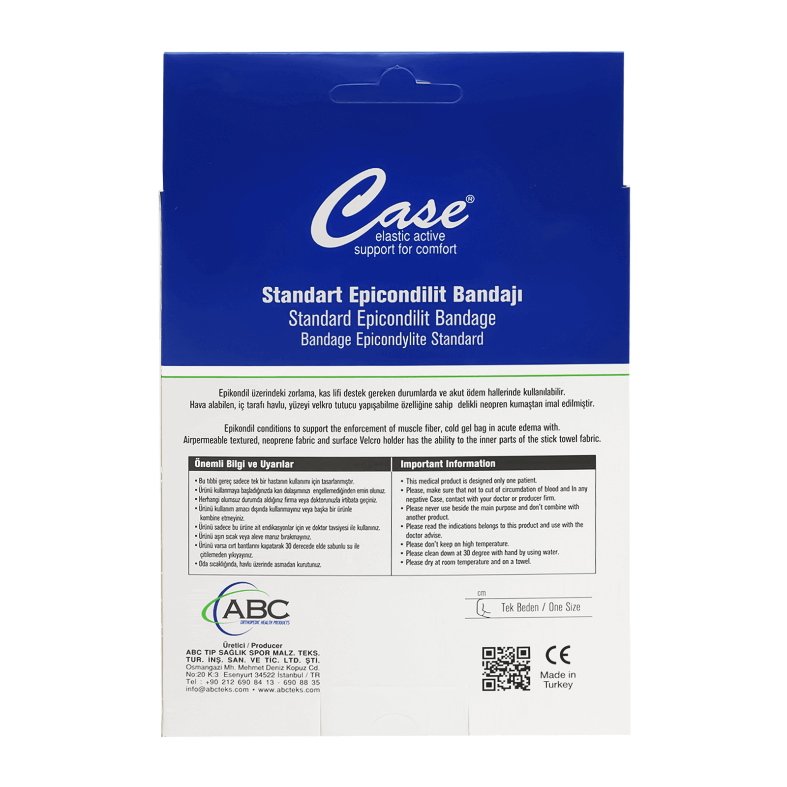 Case Standard Epicondilit Bandage  One Size
