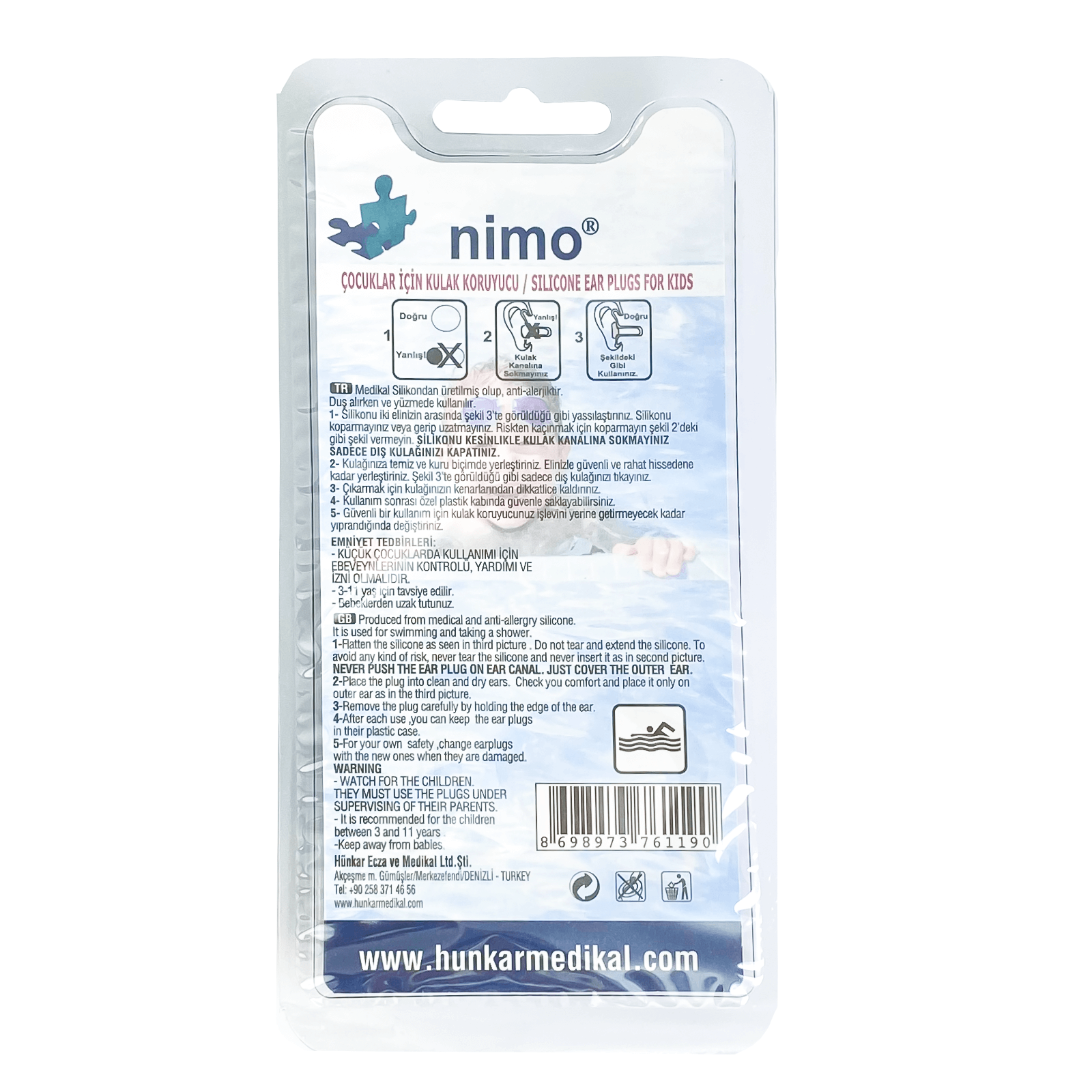 Nimo Ear Plugs For Child protect from water