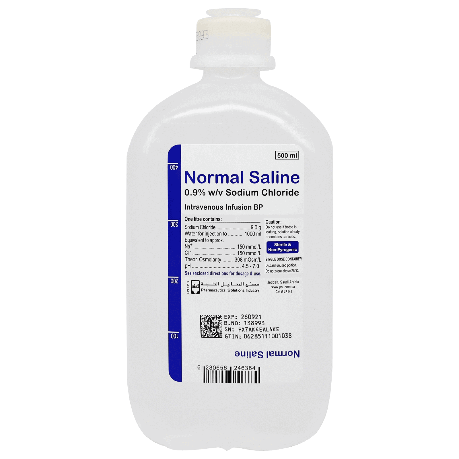 Normal Saline 500 ml A T C