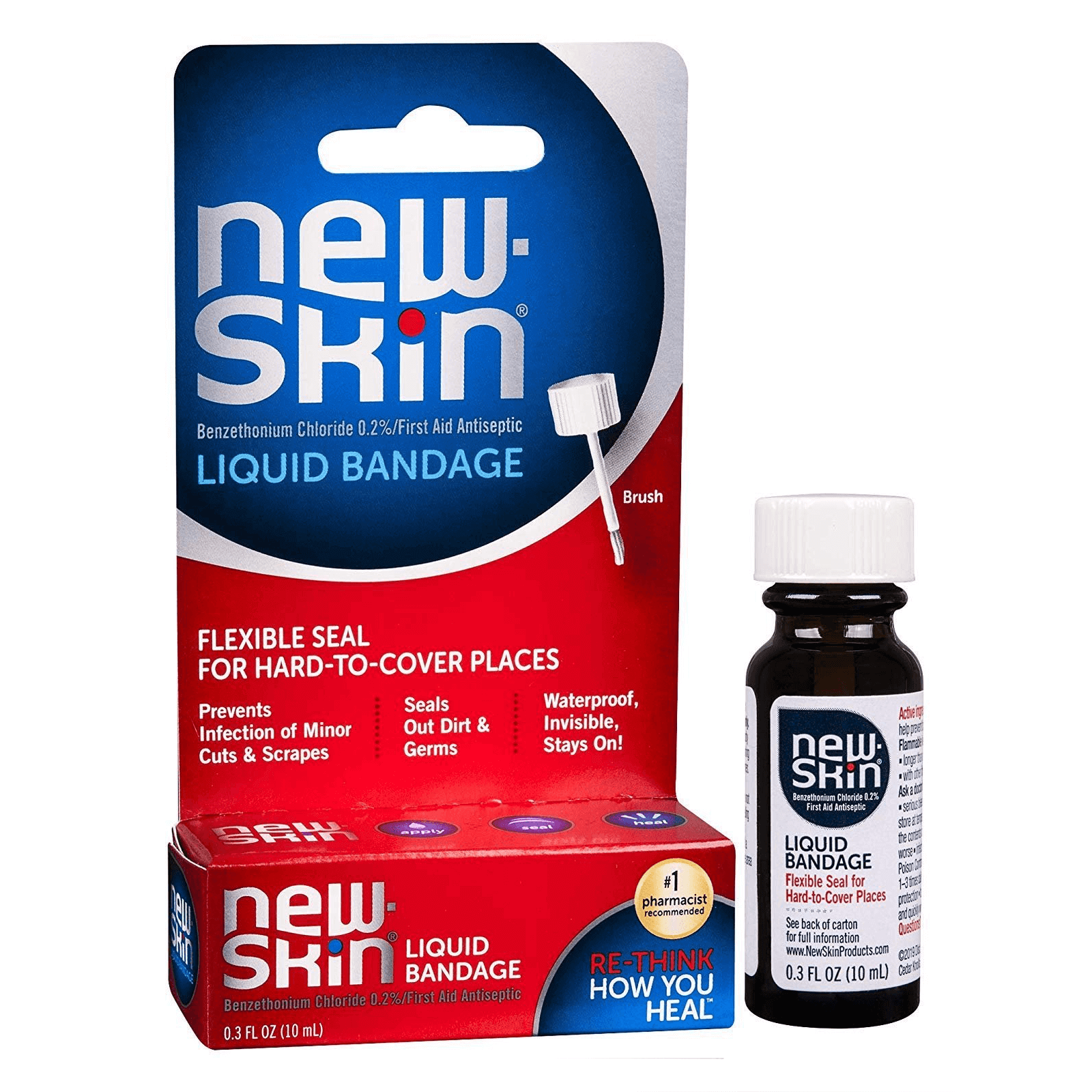 New Skin Liquid Bandage With Brush 10 mL