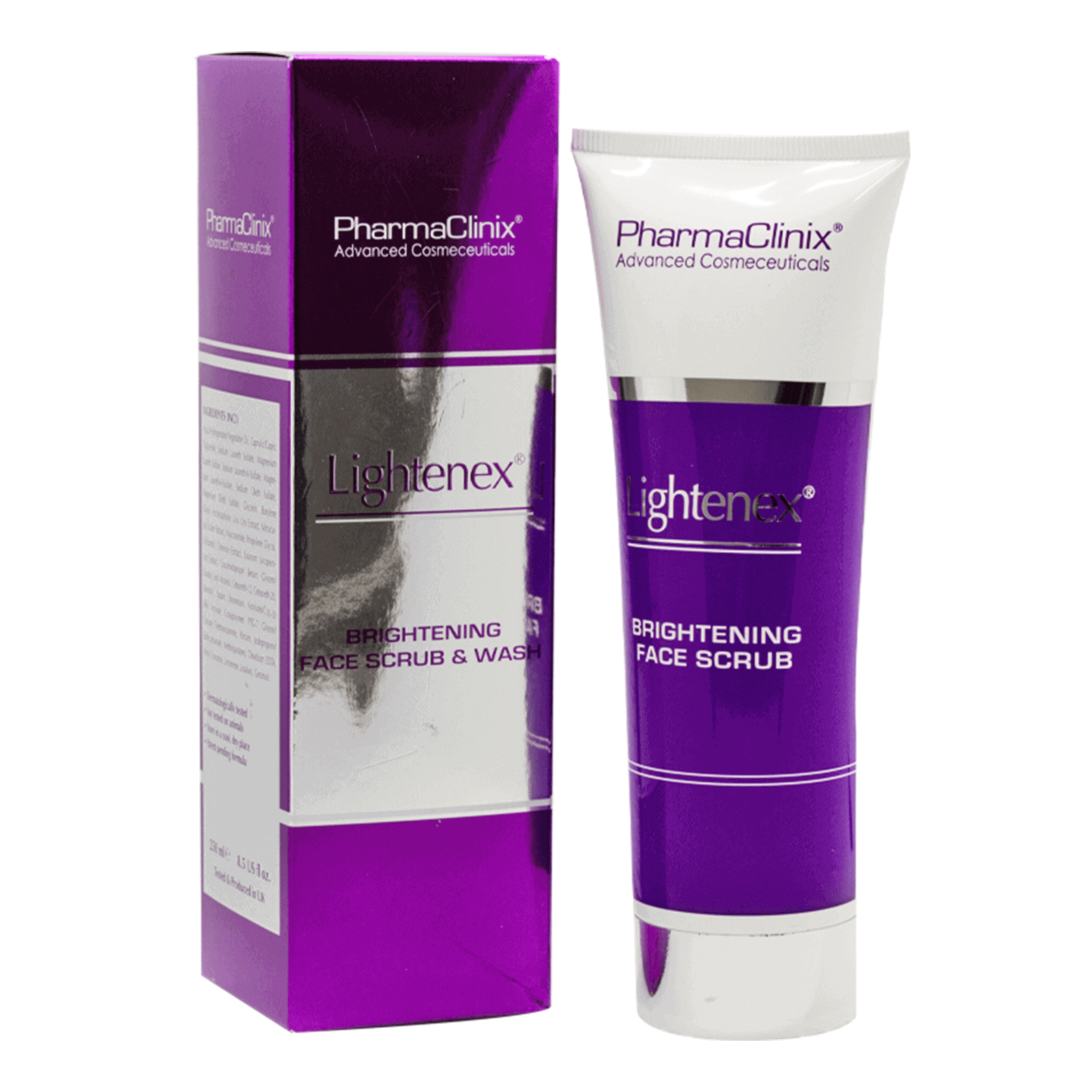 Pharmaclinix Lightenex Brightening Face Scrub & Wash 250 ml