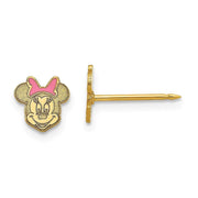 Inverness 807E GP Minnie Mouse Earrings 14KT