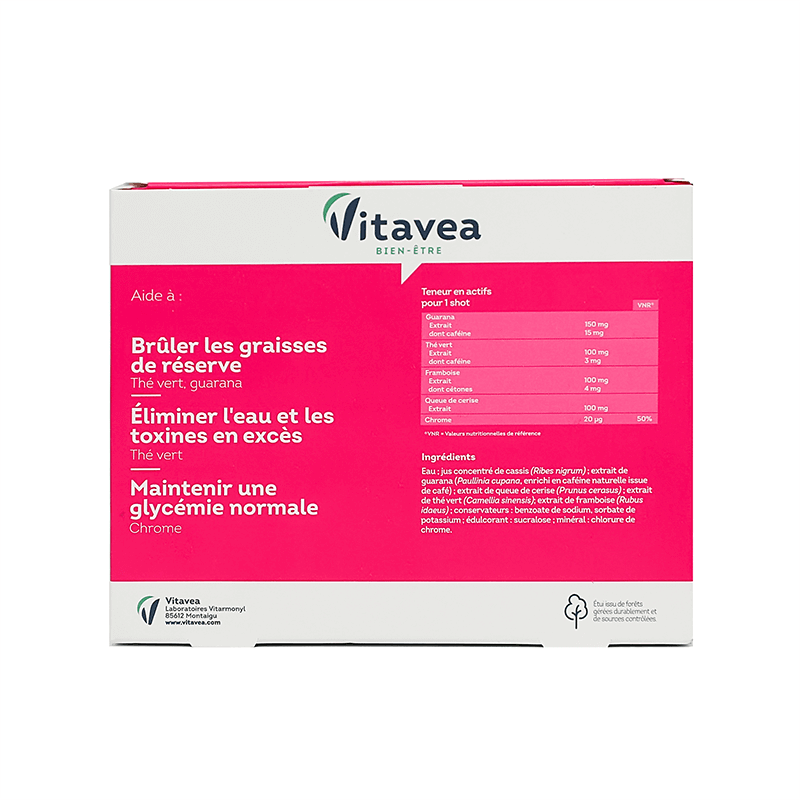 Vitarmonyl Slim Shot Brule Graisse Red fruits 7 Shots