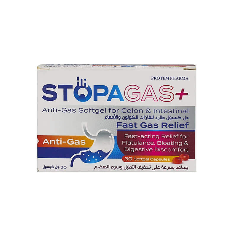 Stopa Gas+ 30 Softgel Caps – Alsultan Pharmacy