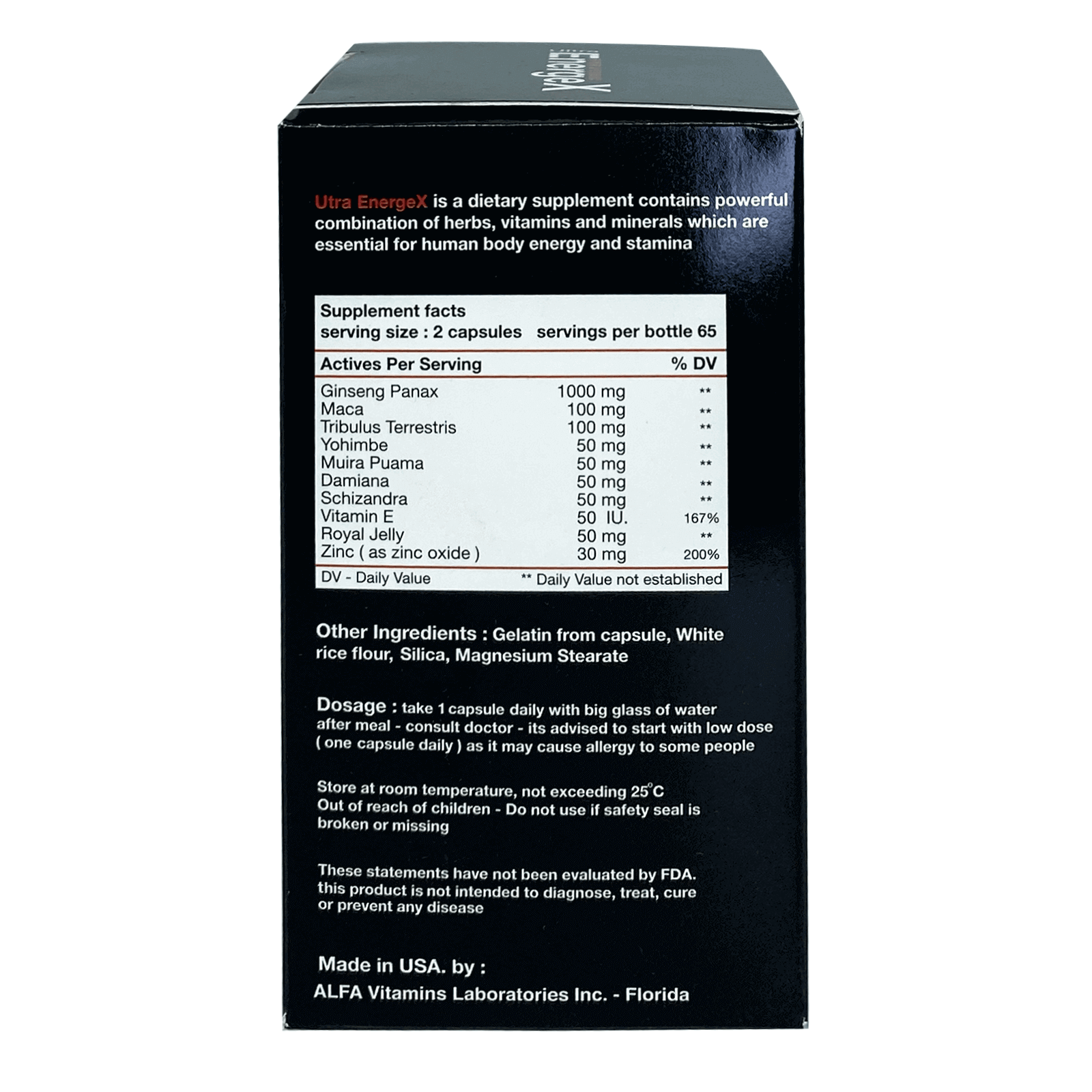 Ultra Energex Capsules 130'S