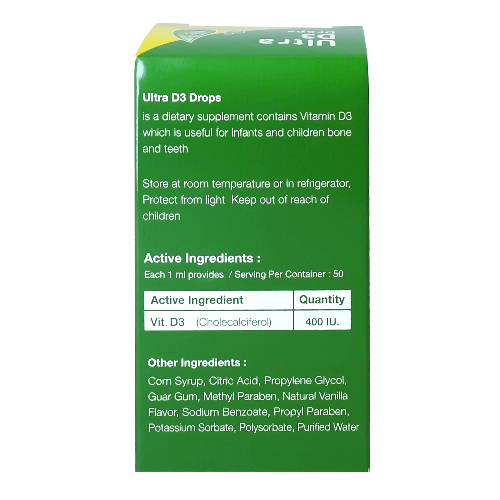 Nutrition Green Life Ultra D3 Drops 400IU 50ml