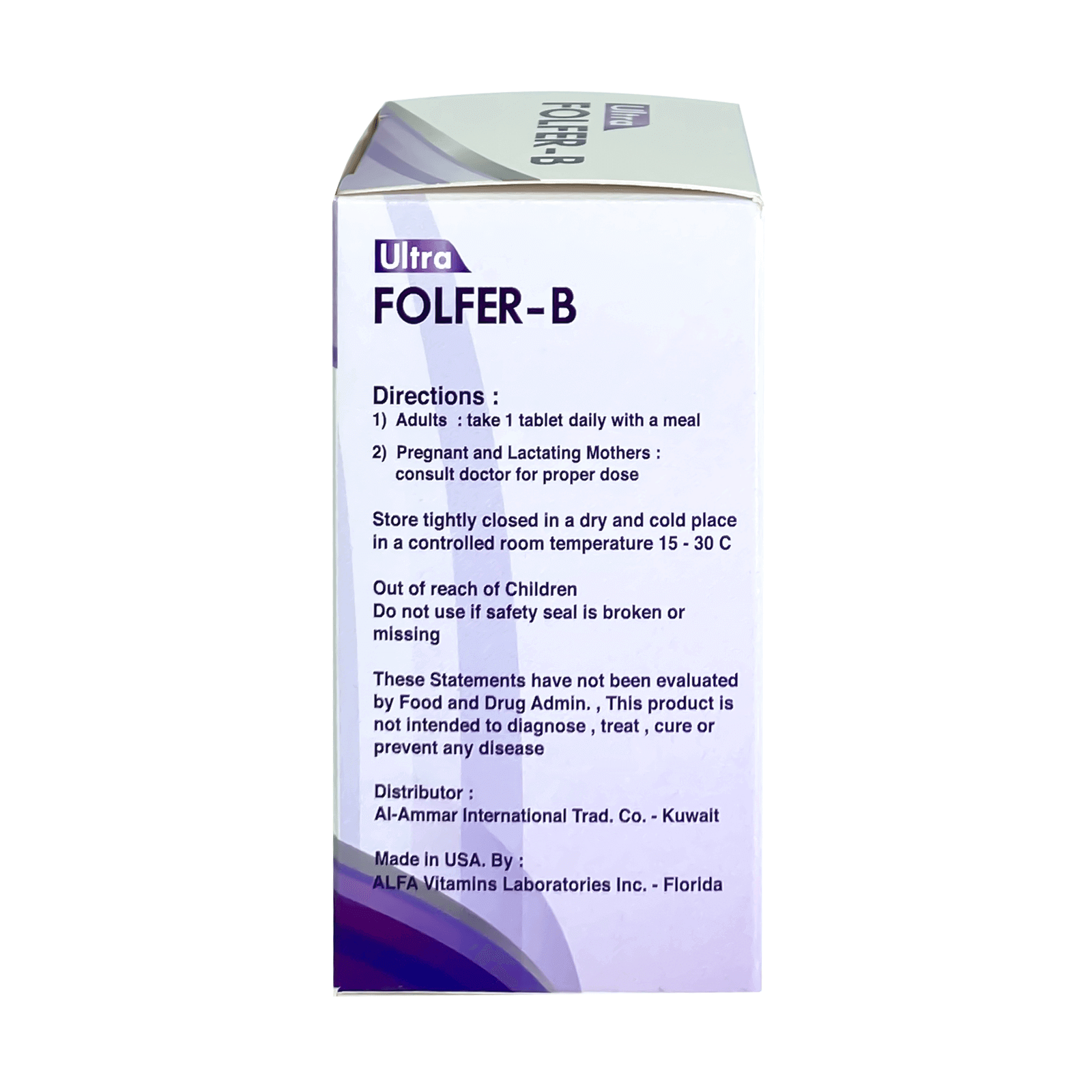Mega Pharma Ultra Folfer-B Tablets 60'S