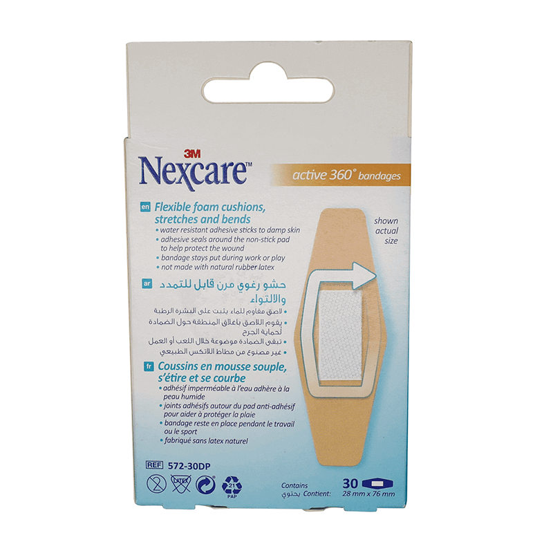 Nexcare Soft N Flex 360 Comfort Bandages 28*76 mm 30'S