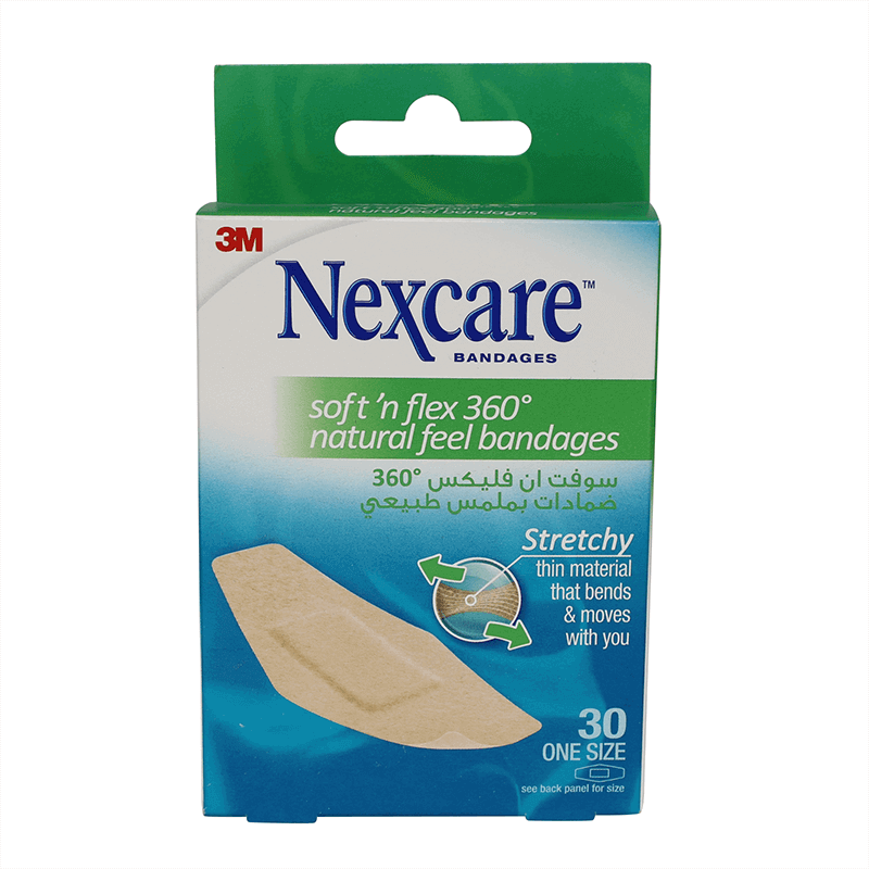 Nexcare Active 360 Bandages 28*76 mm 30'S