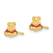 Inverness 834E Winnie The Pooh Earrings 14KT