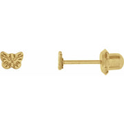 Inverness 60C GP Butterfly Earrings 24KT