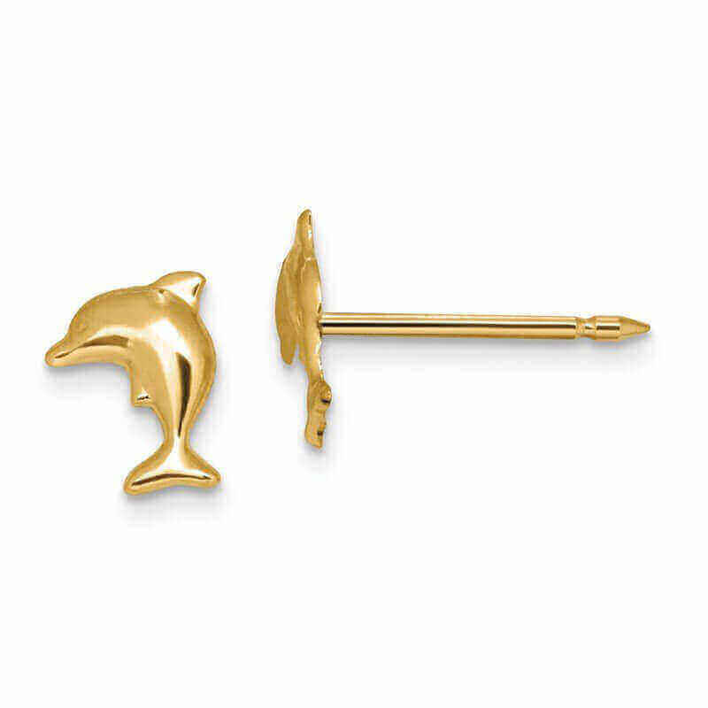 Inverness 290E GP Dolphin Earrings 14KT 7mm