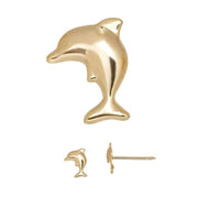 Inverness 290E GP Dolphin Earrings 14KT 7mm