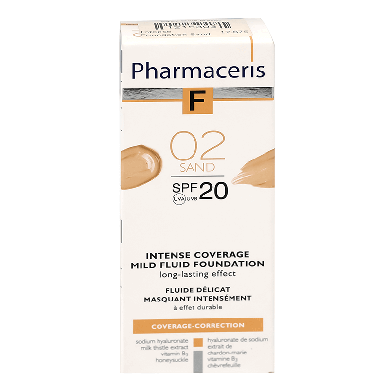 Pharmaceris F Intense Fluid Foundation SPF 20 - 02 Sand 30 ml