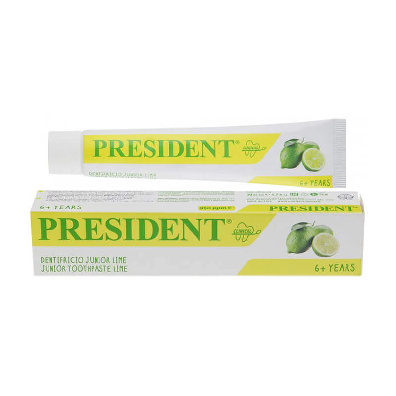 President Junior +6 Toothpaste Lime 50 ml – Alsultan Pharmacy
