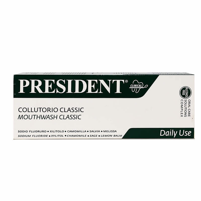 President Classic Daily Use Mouthwash Mint Flavor 250 ml