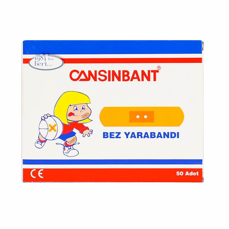 Cansin Bant Fabric First Aid Plaster 50 Pcs