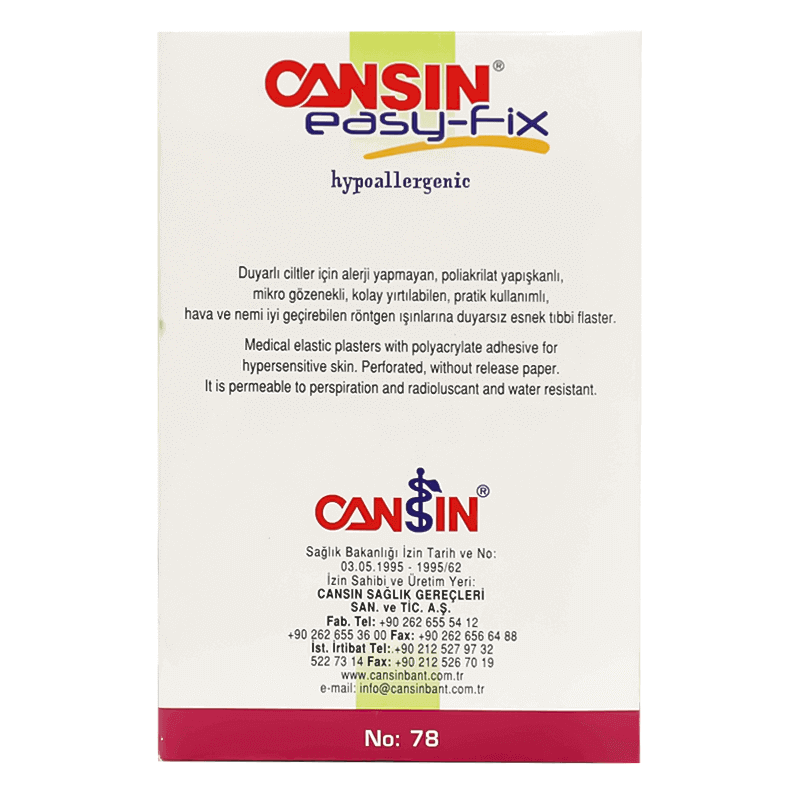 Cansin Easyfix Perforated Elastic Surgical Tape 10m X 10cm