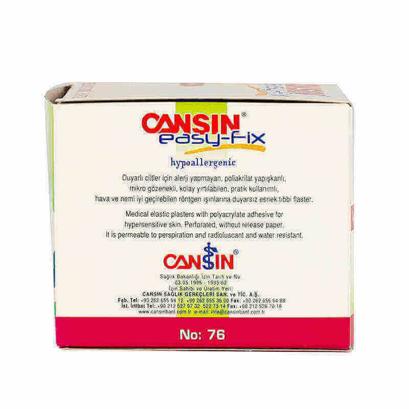Cansin Easyfix Perforated Elastic Surgical Tape 10m X 5cm