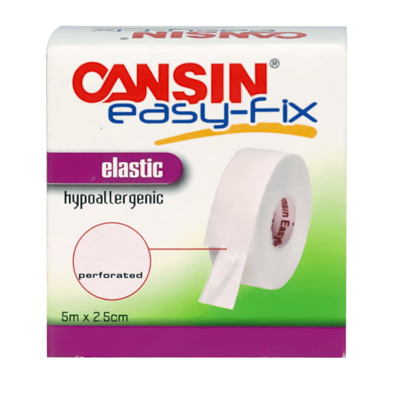 Cansin Easyfix Perforated Elastic Surgical Tape 5m X 2.5cm