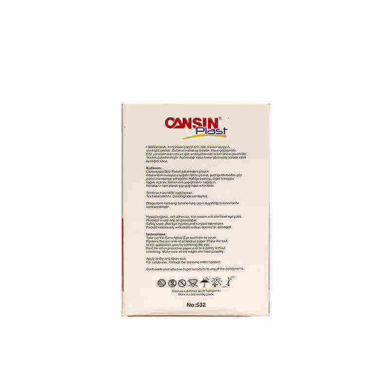 Cansin Plast Eye Pad 6.5 X 9.5 cm 50 Pcs