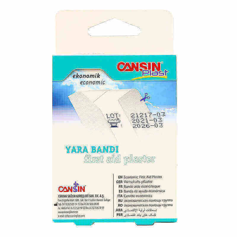 Cansin Plast First Aid Plaster Economic 6 X 25cm 2 Pcs