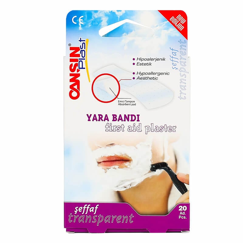 Cansin Plast First Aid Plaster Transparent 20 Pcs