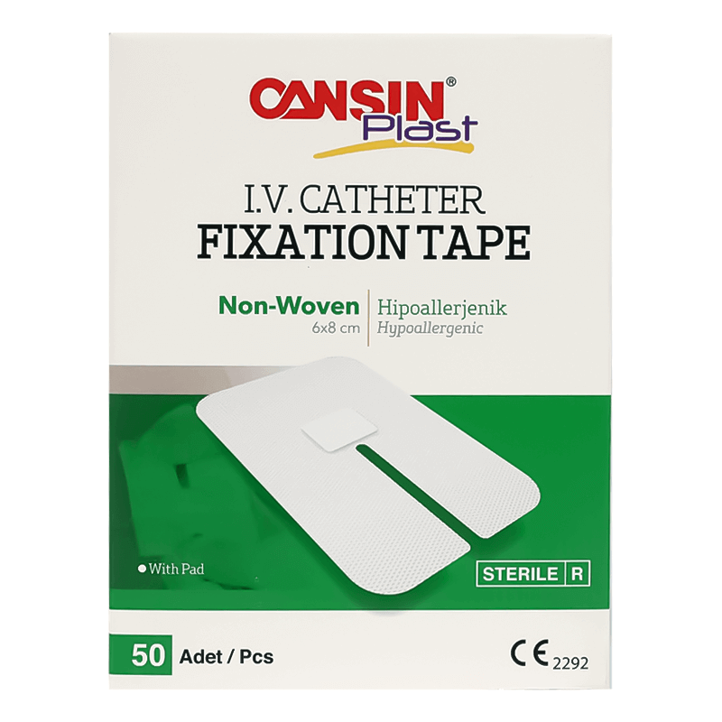 Cansin Plast I.V. Catheter Fixation Tape 6 X 8cm 50 Pcs