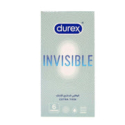 Durex Invisible Extra Thin 6 Condoms