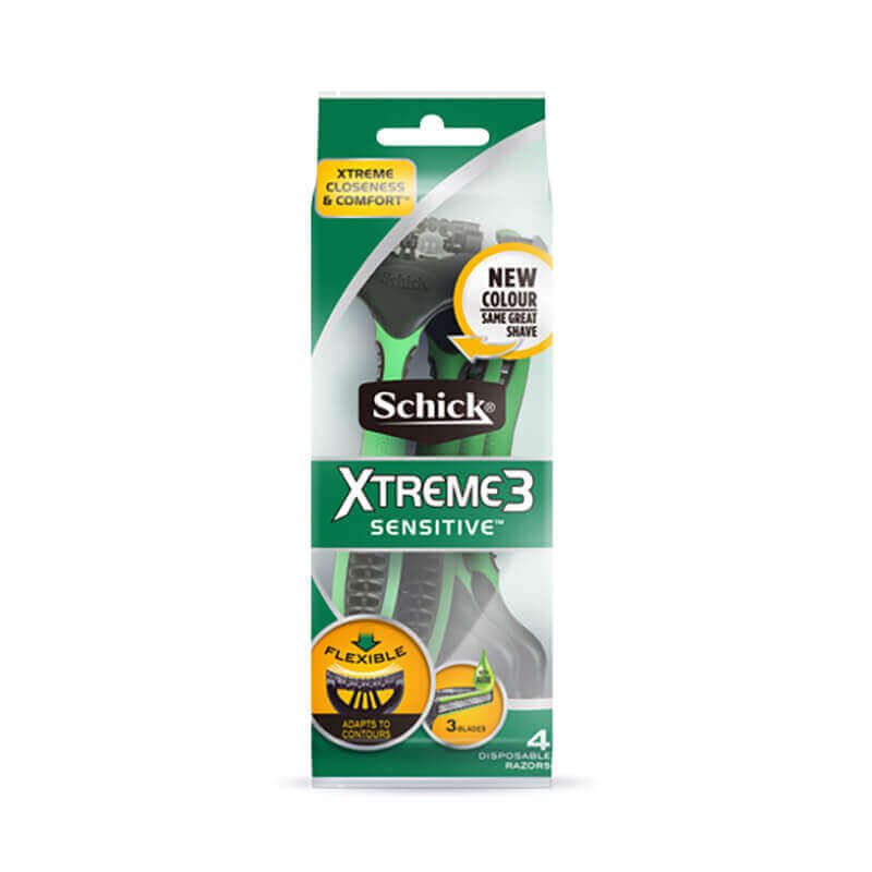 Schick Xtreme 3 Sensitive Men Razor 4 Pcs