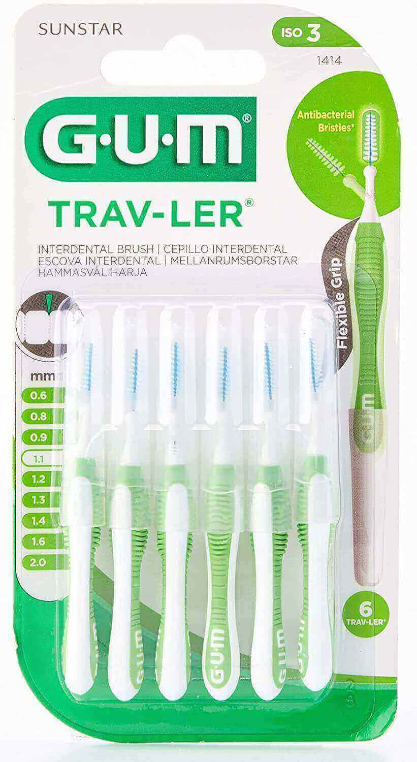 Butler Gum Trav-Ler Interdental Brush 1.1 mm 6 Pcs