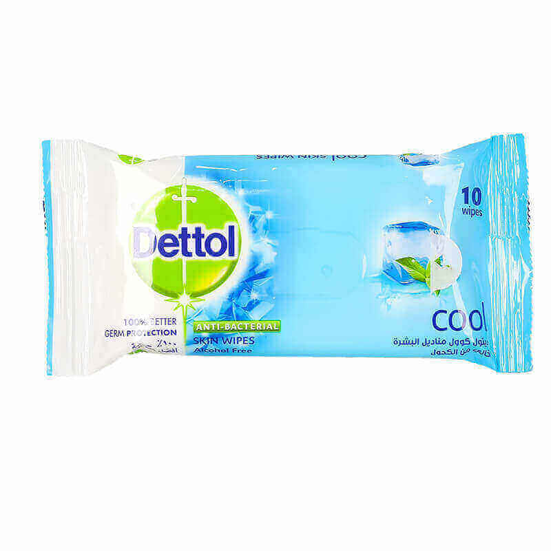 Dettol Cool Skin Wipes 10 Pcs