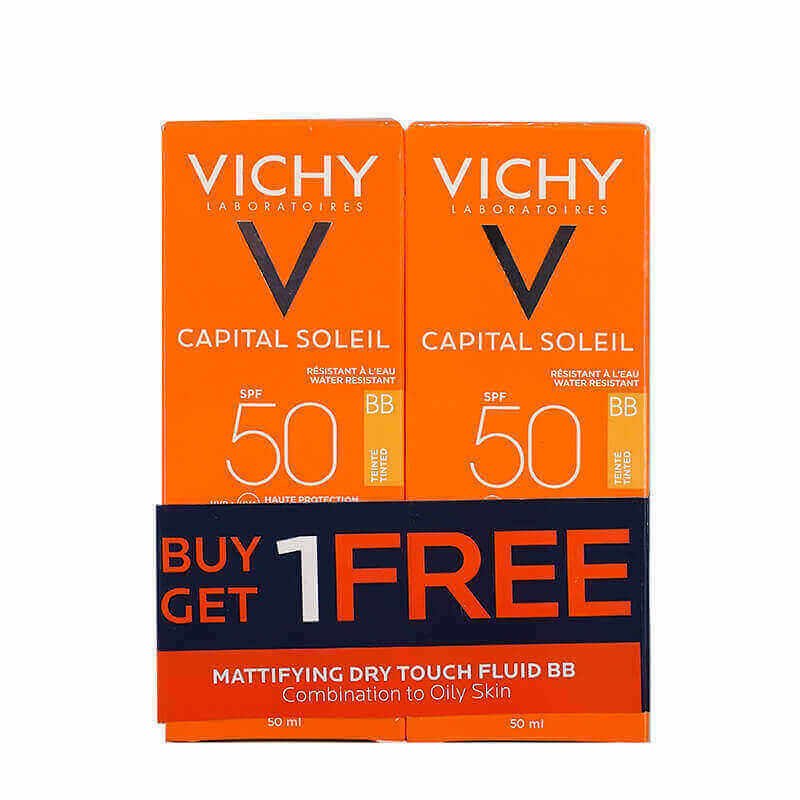 Vichy Capital Soleil BB SPF 50 Tinted Dry Touch Face Fluid Offer 1+1