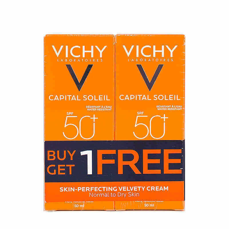 Vichy Capital Soleil SPF +50 Velvety Cream Offer 1+1