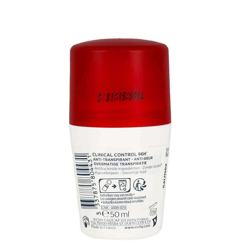 Vichy Clinical Control 96H Anti-Odor Deodorant Roll 50 ml