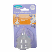 Lansinoh Natural Wave Nipples Slow Flow 2 Pcs
