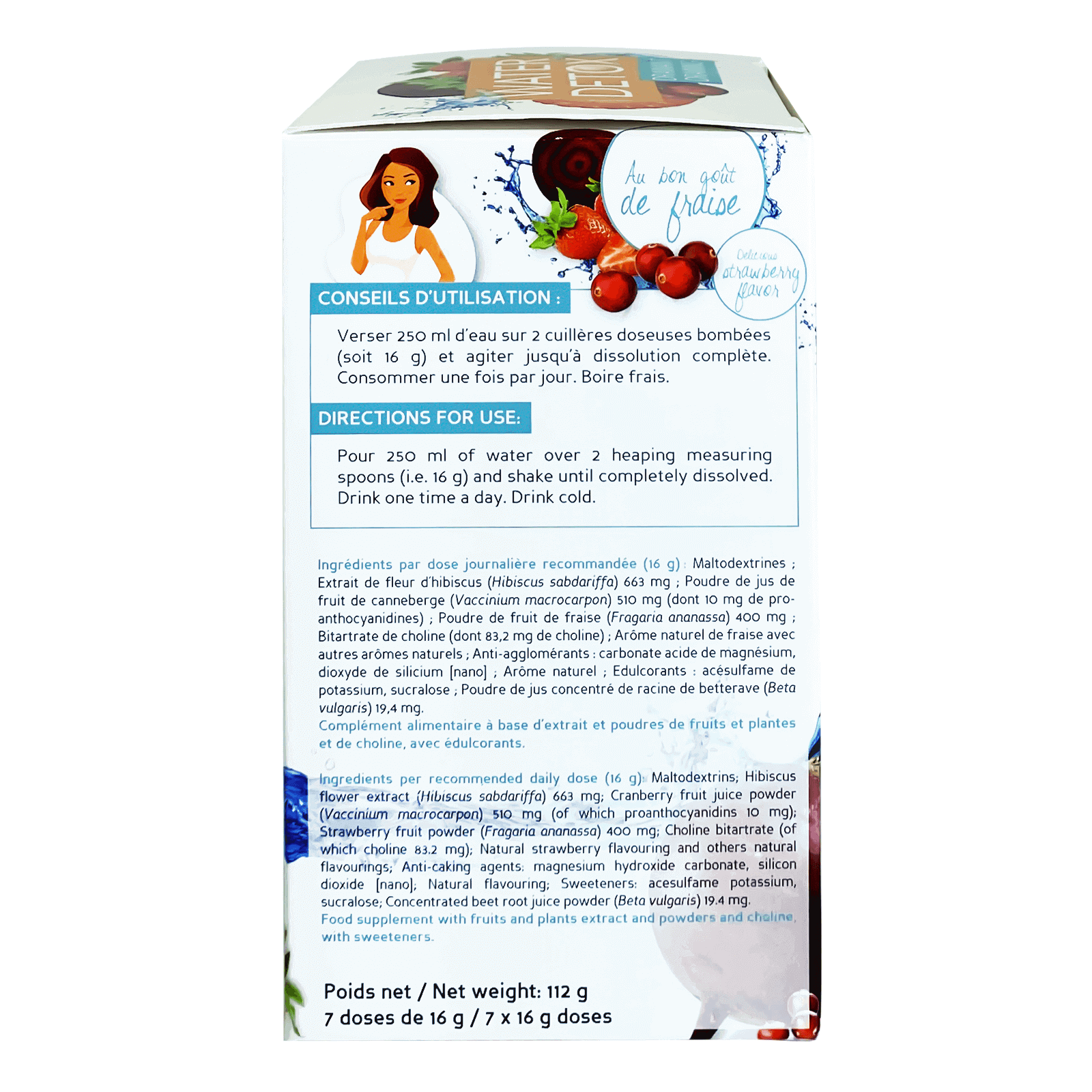 Biocyte Water Detox Draining 112 g food supplement