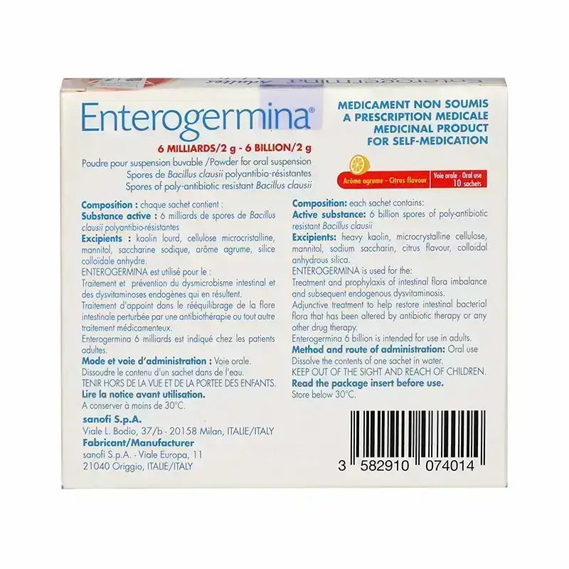 Enterogermina Sachets 10'S