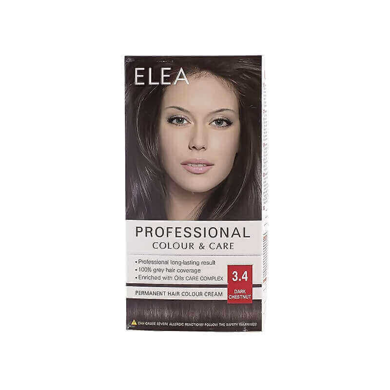 Elea Hair Color Cream 3/4 Dark Chestnut 123ml