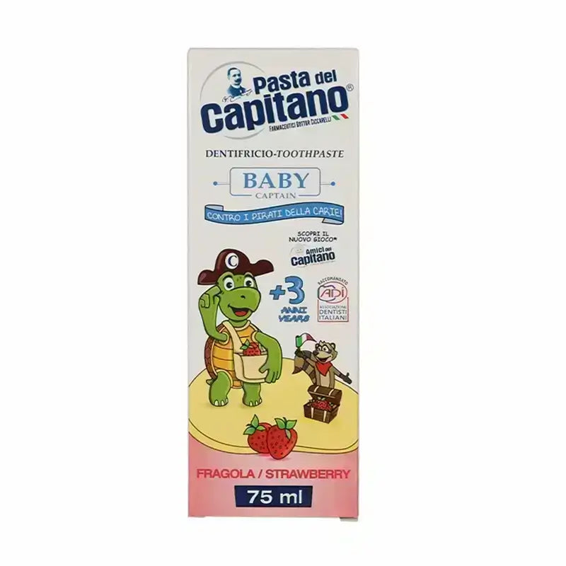 Pasta Del Capitano Baby +3 Years Strawberry Toothpaste 75 ml