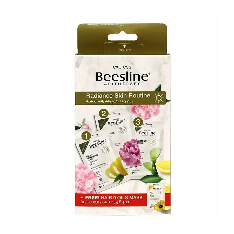 Beesline Radiance Skin Routine 3 +1 Hair Mask Free 4*25 g