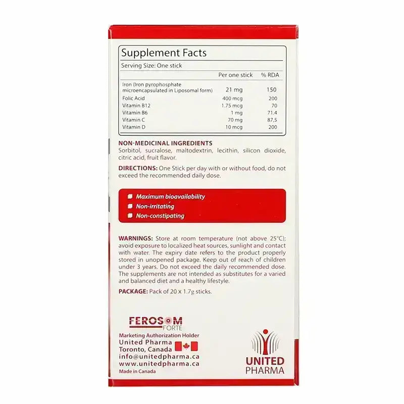 Ferosom Forte 20 Sticks