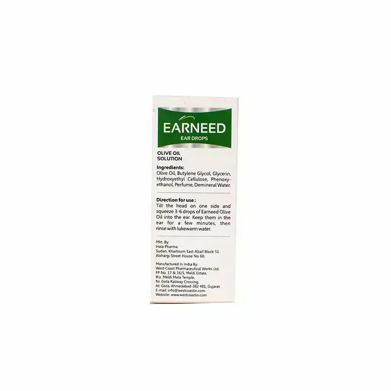Earneed Olive Oil Ear Drops 15 ml