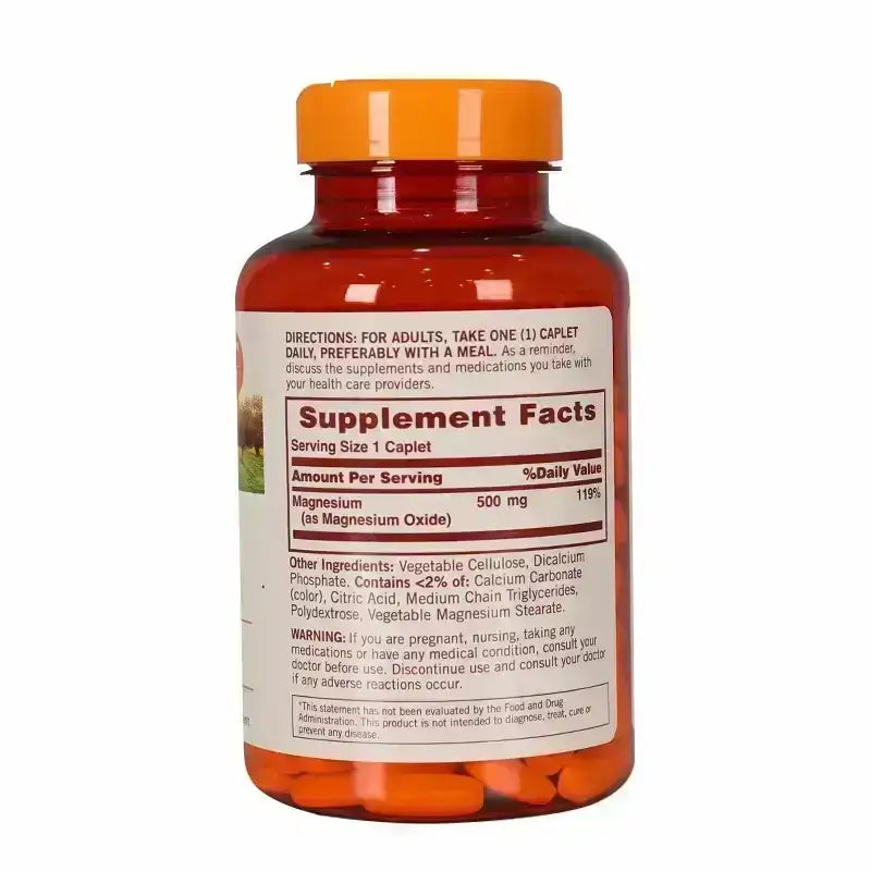 Sundown Magnesium 500 mg 180 Caplets