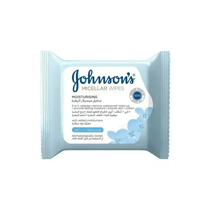 Johnson's Micellar Moisturising Wipes 25'S