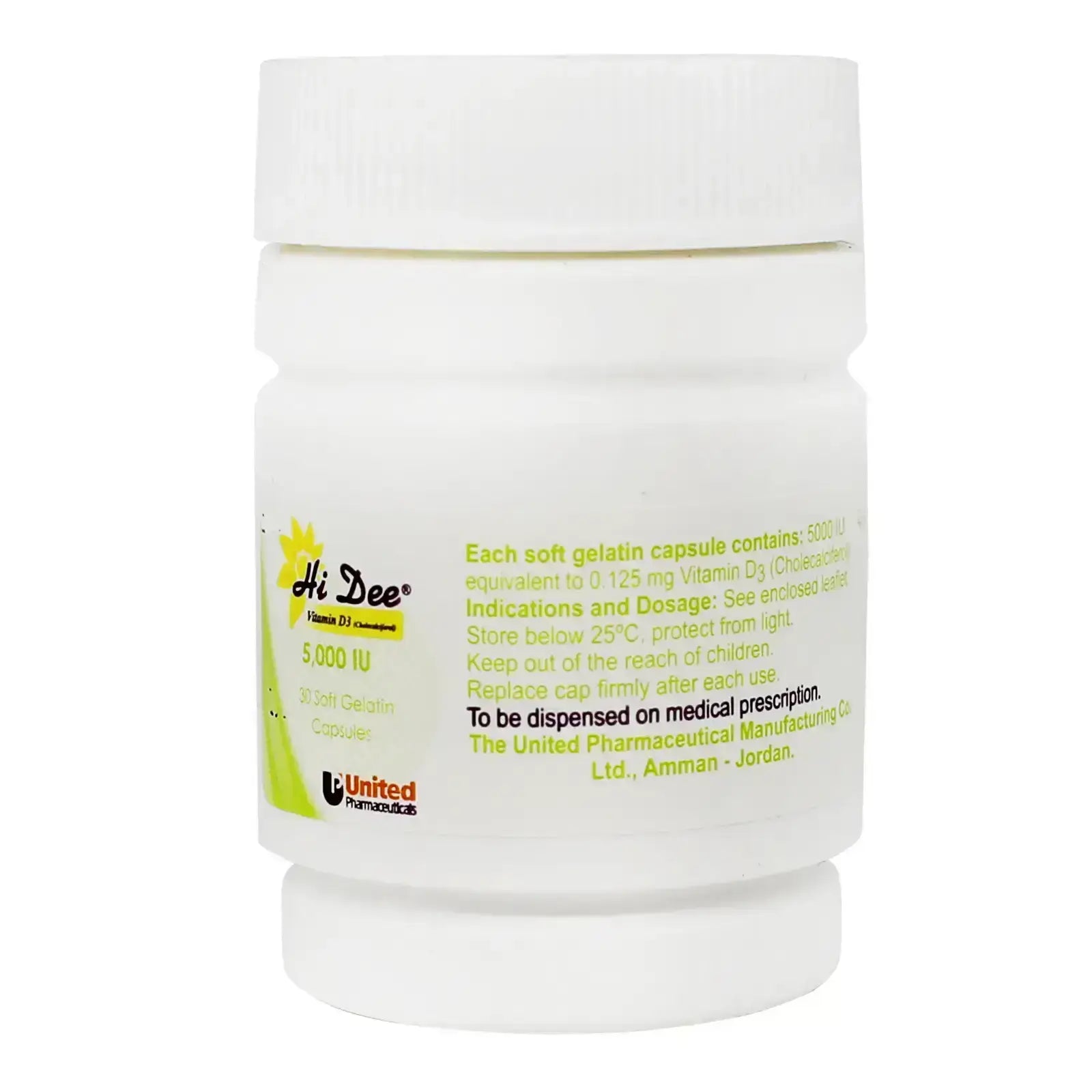 Hi Dee 5000 IU Caps 30'S