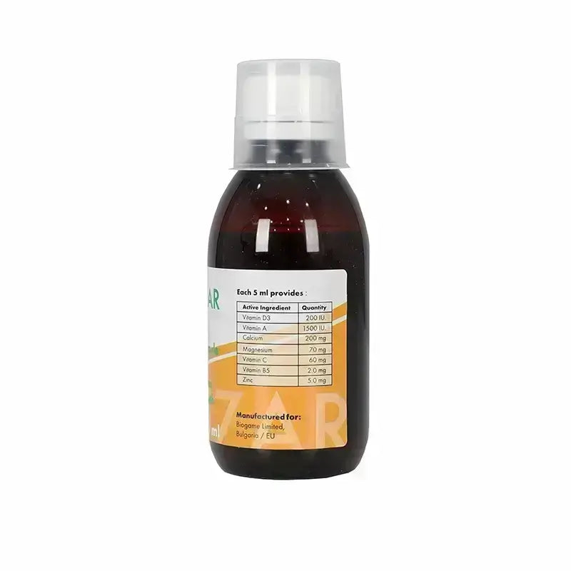 Calcizar Syrup Strawberry Flavor 150 ml For Bone And Teeth growth