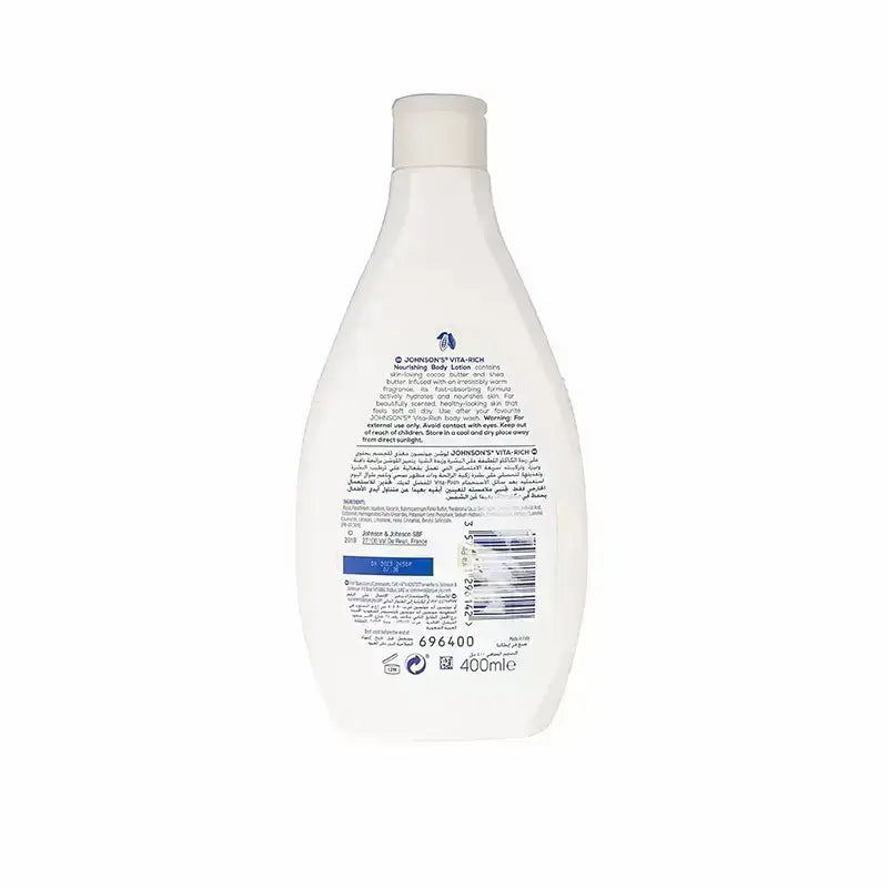 Johnson's Vita Rich Nourishing Body Lotion With Cocoa Butter 400 ml
