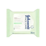 Johnson's Daily Essentials Clear Skin Wipes 25'S