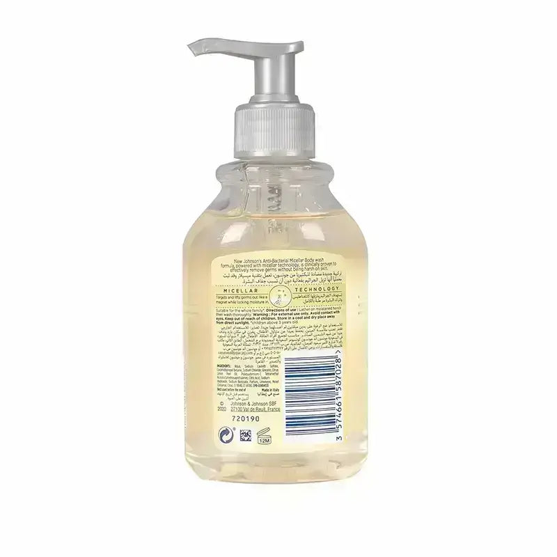 Johnson's Anti-Bacterial Micellar Hand Wash Lemon 300 ml